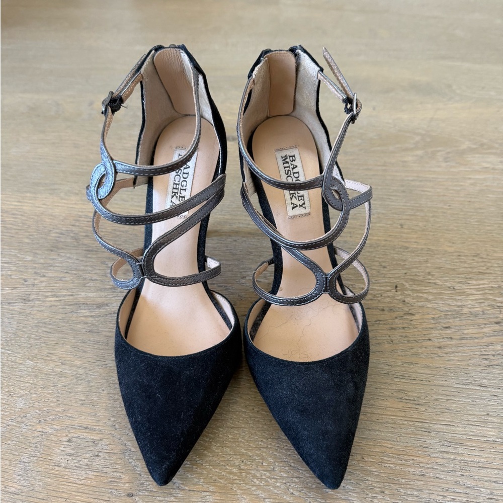 Badgley Mischka Black Suede Heel